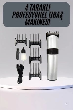 Hassas Ciltlere Özel Saç Sakal Ve Vücut Kuaför Tipi Şarjlı Tıraş Makinesi