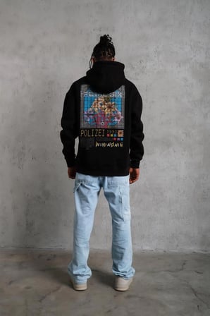 Patel Six Baskılı Kapüşonlu Sweat - Siyah