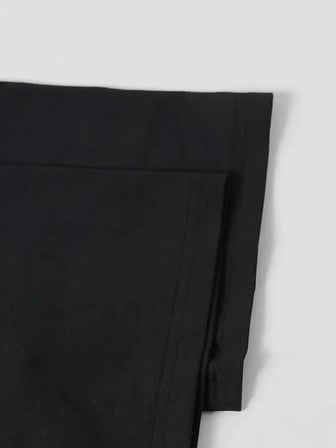Ördek Baskılı ve Yuvarlak Yakalı   Günlük Büyük Boy Siyah Tişört. - Siyah