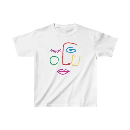 Çocuk Baskılı T-Shirt - Beyaz