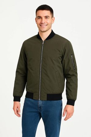 Bomber Mont Ceket - Haki