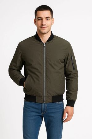 Bomber Mont Ceket - Haki