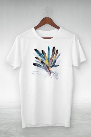 Baskılı Oversize T-Shirt - Beyaz