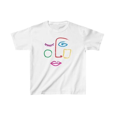 Çocuk Baskılı T-Shirt - Beyaz
