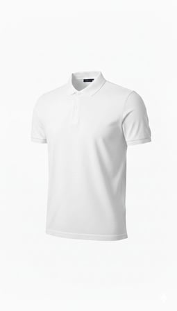 Erkek Polo Yaka Düğmeli Pike Kumaş Tişört Regular Fit Kısa Kol T-Shirt - Beyaz