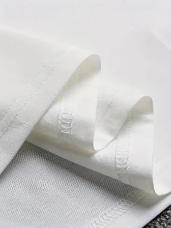 Marsilyan Erkek Büyük Beden Oversize Tişört Beyaz Penye Bisiklet Yaka Kısa Kollu Baskılı