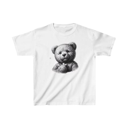 Çocuk Baskılı T-Shirt - Beyaz