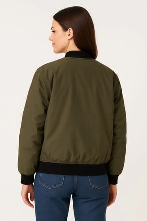Bomber Mont Ceket - Haki