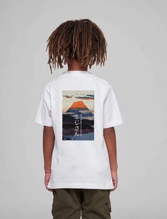 Çocuk   Baskılı T-Shirt - Beyaz