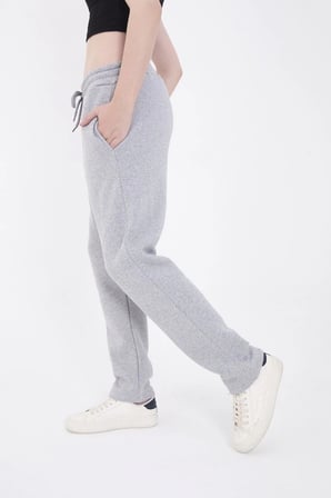 Üç İplik Basic Eşofman Pantolon - Gri