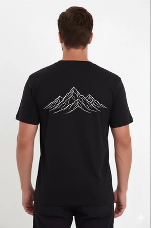 Erkek T-Shirt Nihilist Penguen Baskılı Bisiklet Yaka Kısa kol yazlık Tişört - Siyah