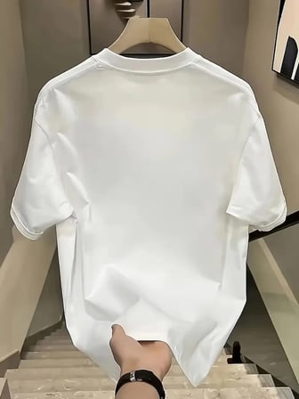 Marsilyan Unisex Tişört Beyaz Bisiklet Yaka Oversize Baskılı L Pamuk