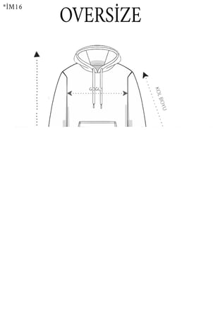 3 İplik Kapşonlu Sweatshirt hoodie - Siyah
