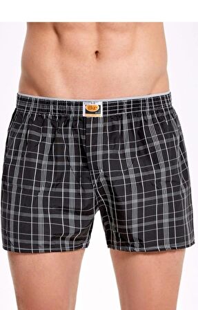 İLKE 02 ERKEK POPLİN BOXER 6 ADET