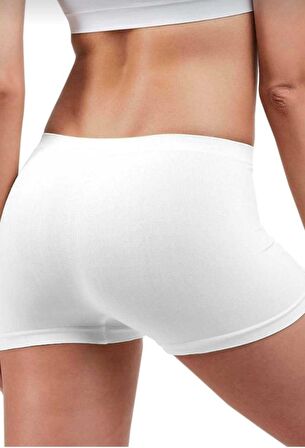 ELİT LİFE 830 ( A-02 ) Kadın DİKİŞSİZ SIKILAŞTIRICI BOXER ŞORT TEKLİ 