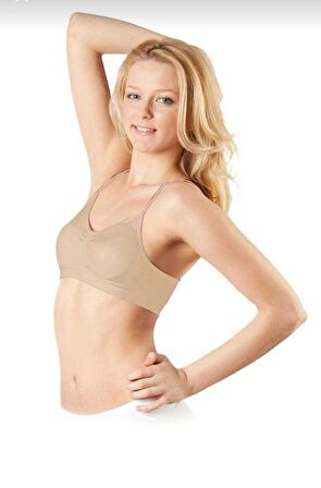 ELİT LİFE 770 ( B-01 ) Kadın İP ASKILI DİKİŞSİZ PEDLİ BÜSTİYER 3 ADET 