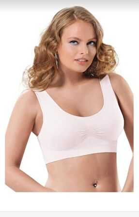 NBB 2411 Kadın SEAMLESS DİKİŞSİZ PEDLİ TOPARLAYICI BÜSTİYER TEKLİ