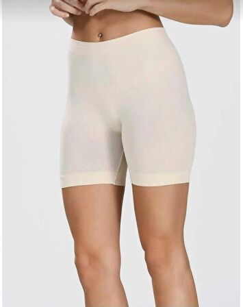 ELİT LİFE ( T-15 ) Kadın DİKİŞSİZ UZUN BOXER ŞORT 3 ADET