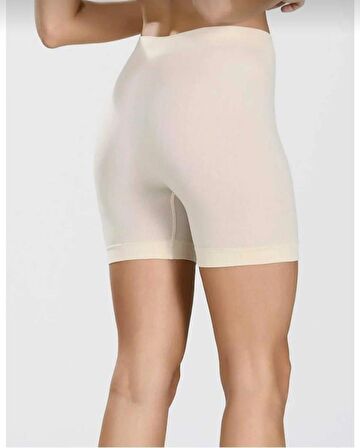 ELİT LİFE ( T-15 ) Kadın DİKİŞSİZ UZUN BOXER ŞORT 3 ADET