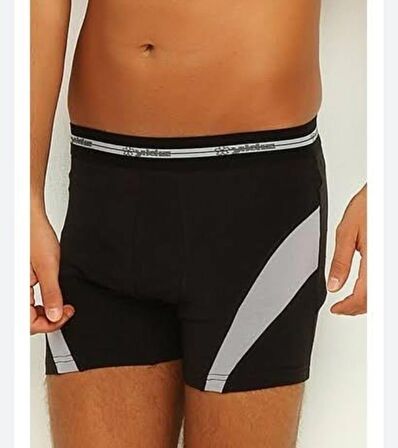  116 ERKEK SİYAH COMFORT MODAL BOXER 6 ADET