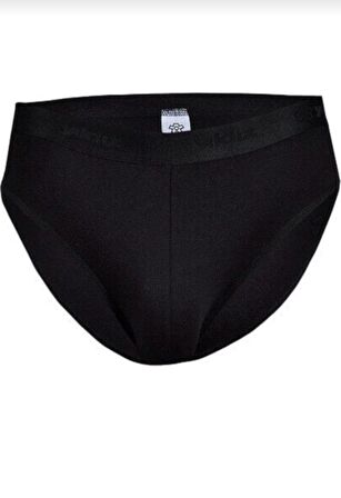  66 ERKEK SİYAH MODAL KEMERLİ SLİP 3 ADET