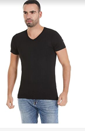  481 ERKEK BAMBU V YAKA KISA KOL ATLET TEKLİ