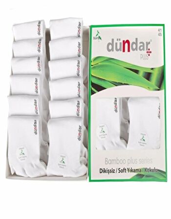 DÜNDAR PLUS 4605 ERKEK BAMBU PATİK ÇORAP 6 ADET