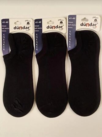 DÜNDAR PLUS 5558 ERKEK DİKİŞSİZ SNEAKER ÇORAP 6 ADET