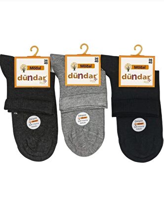 DÜNDAR PLUS 6937 Kadın MODAL KISA KONÇ ÇORAP 6 ADET