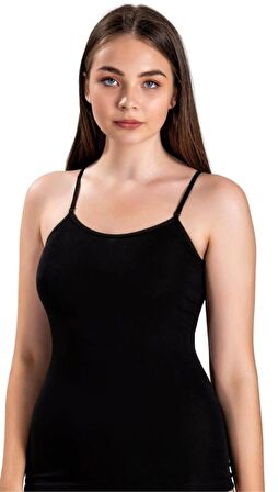 JİBER 546 Kadın ASKISI AYARLANABİLİR İP ASKILI ATLET 12 ADET