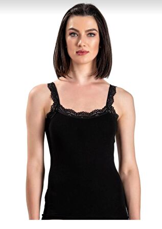 JİBER 505 Kadın ASKILI GÜPÜRLÜ LİKRALI ATLET 12 ADET