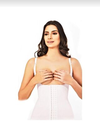 ELİT LİFE 975 ( K-10 ) Kadın AGRAFLI GÖBEK TOPARLAYICI BEL KORSE TEKLİ