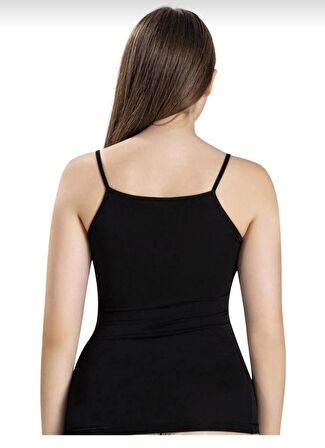 JİBER 613 Kadın ÖNÜ DANTELLİ İP ASKILI ATLET 6 ADET