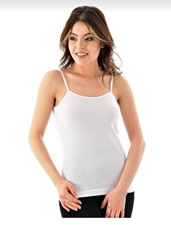 SEHER I 0061 Kadın RİBANA İP ASKILI ATLET 12 ADET
