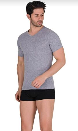 BERRAK 1027 ERKEK ELASTAN V YAKA KISA KOL ATLET 3 ADET