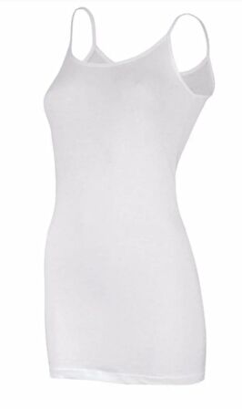  2265 KADIN LİKRALI İP ASKILI UZUN ATLET TEKLİ