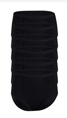  3593 KADIN RİBANA KALPLİ BATO KÜLOT 12 ADET