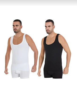  330-331 ERKEK MODAL DERİN YAKA ÇOK RENKLİ ATLET 4 ADET