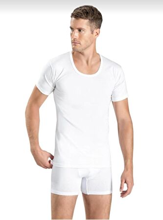 JİBER 103 ERKEK BİSİKLET YAKA FANİLA ATLET TEKLİ 