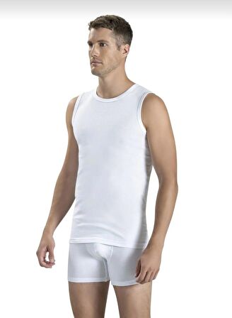 JİBER 126 ERKEK SIFIR YAKA SIFIR KOL FANİLA ATLET 12 ADET