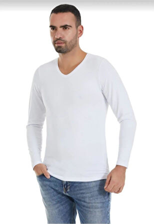  340 ERKEK MODAL V YAKA UZUN KOL ATLET 3 ADET