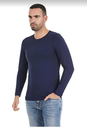  387 ERKEK MODAL SIFIR YAKA UZUN KOL ATLET FANİLA 3 ADET