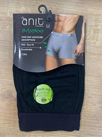 ANIT 1284 ERKEK NEFES ALAN BAMBU BOXER TEKLİ 