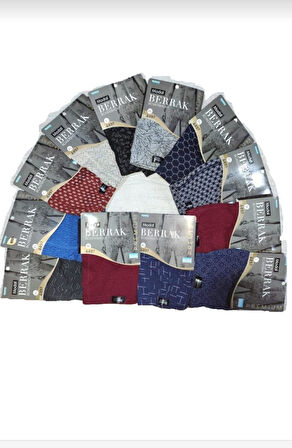 BERRAK 4497 ERKEK MODAL DESENLİ BOXER 10 ADET