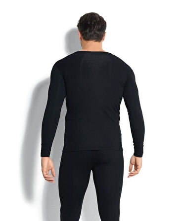 JİBER 160 ERKEK TERMAL İÇLİK ÜST UZUN KOL BİSİKLET YAKA TEKLİ