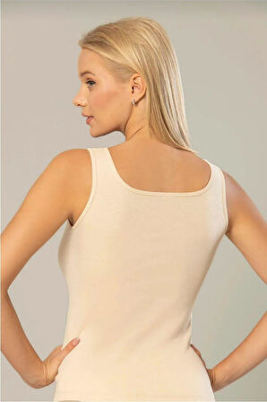 ERDEM 2105 KADIN KALIN ASKILI RİBANA ATLET TEKLİ