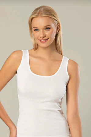 ERDEM 2105 KADIN KALIN ASKILI RİBANA ATLET 12 ADET