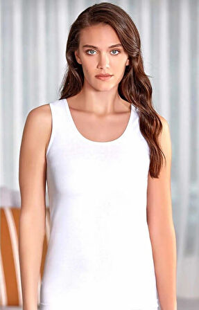 BERRAK 2037 KADIN RİBANA BİYELİ KALIN ASKILI ATLET 12 ADET