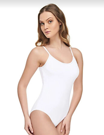 TUTKU ELİT 2004 KADIN MODAL İP ASKILI ÇITÇITLI BODY TEKLİ 