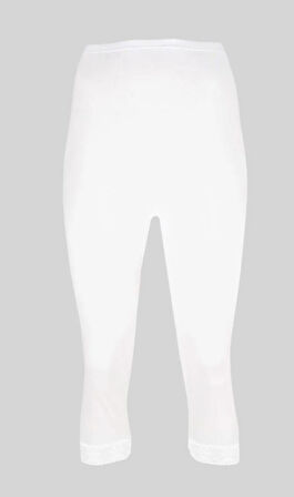 CEYLANOĞLU 237 KADIN RİBANA DANTELLİ DİZALTI TAYT 6 ADET